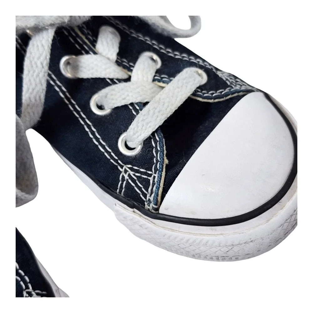 Converse Chuck Taylor All Star Low Top Navy Blue Canvas Infant Shoes 8 7J235